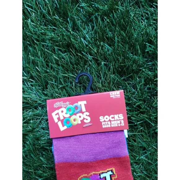 Froot Loops Cereal Fun Crew Socks - Picture 4 of 6